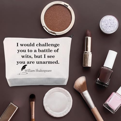 PLITI English Literature Teacher Gift I Would Challenge You to a Battle of Wits Funny Shakespeare Quote Gift for Writer (Challenge Battle bagU) - Image 4