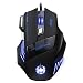 DLAND Professional LED Optical 7200 DPI 7 Button USB Wired Gaming Mouse for Pro Game Notebook, PC, Laptop, Computer, Black