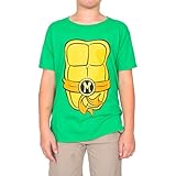 TMNT Teenage Mutant Ninja Turtles Costume Green Michelangelo Toddler T-shirt (Orange Michelangelo) (Toddler 2T)