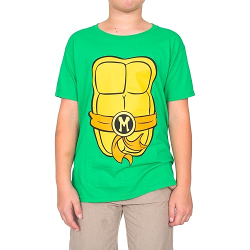 Teenage Mutant Ninja Turtles TMNT Costume Green Michelangelo Toddler T-Shirt (Orange Michelangelo) (Toddler 2T)