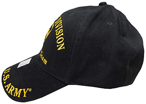 mws U.S. Army 1st Cavalry Division The First Team Embroidered Black Baseball Cap Hat miniatura 6