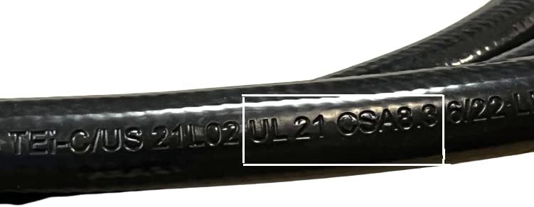 Miniatura 2 de South Bend Components 38" ID Manguera de propanogas naturalaire con dos conexiones de rosca hembra de 38", adecuada para sistemas de RV y más (3,05