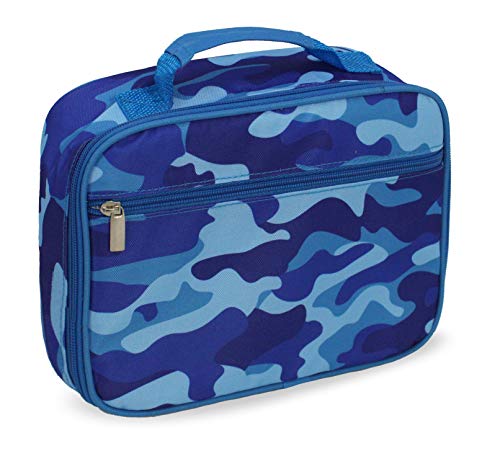 Keeli Kids Camo Lunch Box Insulated Lunchbag Lunch Tote Back To School Lunchbox Preschool Toddler Or Elementary Boys & Girls In Blue Camouflage #TOP4