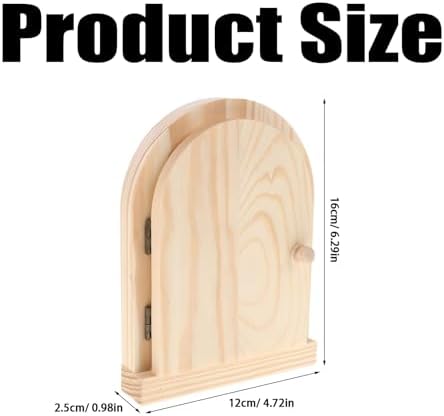 1Pc Wezxrauo Wooden Door Shaped Light Switch Cover, Decorative Adhesive Outlet Plate for Pet Safety, Self-Stick Switch Guard to Protect Pets from Electrical Shocks, Wall Plate Cover