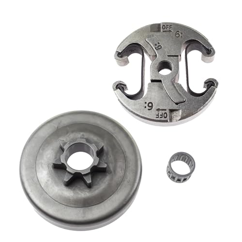 PEGGYLIN Pignon de chaîne de tambour d'embrayage adapté à la tronçonneuse Jonsered 2141 2145 2149 2150 CS2152 CS2153 CS2245 CS2250S