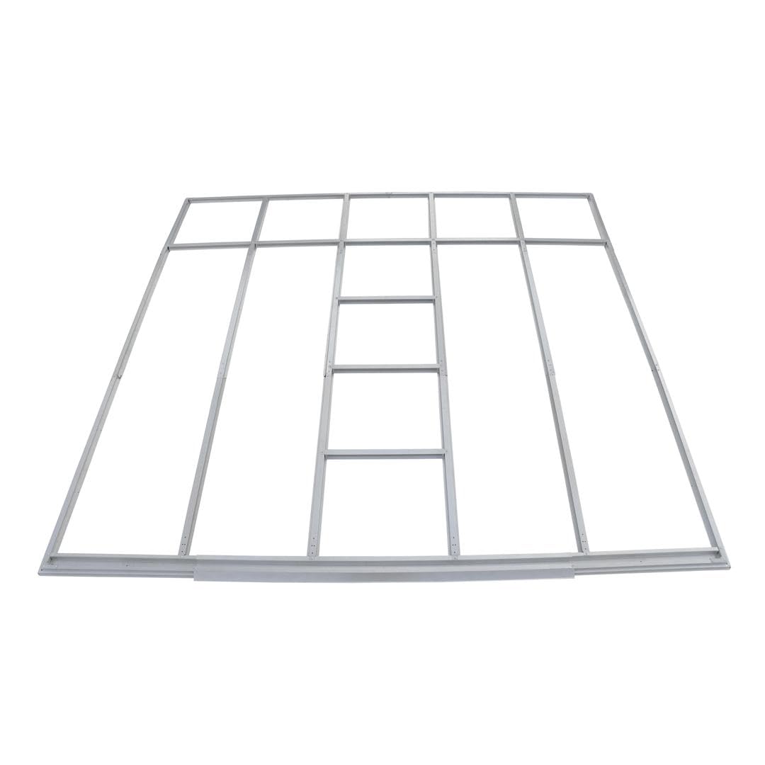 Duramax - Bodengestell für Schuppen - Metall - grau - 10x12