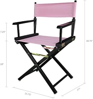 Casual Home 200-02/021-22 Director Chair, 18"-Classic Height, Pink