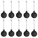 SUPVOX 10PCS Ball Shape Hanging Chalkboard Signs Mini Decorative Blackboard Hanging Tags Wooden Christmas Hanging Ornament (Black)