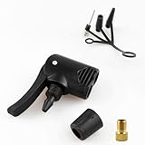 Double-Head Pump Adapter Valve, 3 in 1 Replacement Dual Head Air Pump Adapter Valve, Multi-Purpose Double Pump HeadHose Adapter Connector Bike Pump Double Head Nozzle