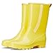 HISEA Women's Mid Calf Rain Boots Waterproof Garden Shoes Fashion Rubber Boots Anti-Slipping Rainboots for Ladies with Comfort Insole Lightweight Mid Height Outdoor Rain Shoes, Size 5 Yellow