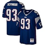 Mitchell & Ness Richard Seymour #93 New England Patriots Legacy Throwback NFL Trikot Navy, XL