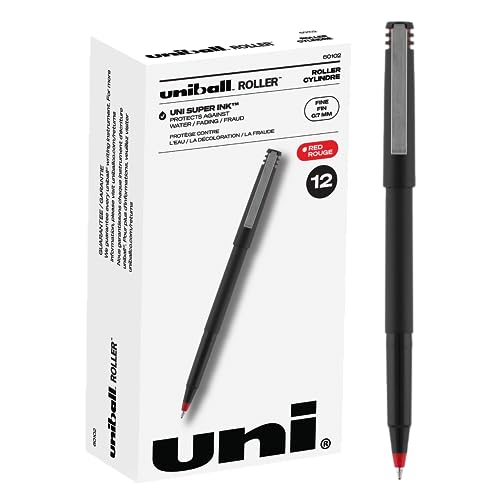 Bolígrafo uni-ball Stick Roller 0.70 mm tinta roja x12 miniatura 1