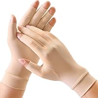 FREETOO Kompression Arthrose Handschuhe Damen Herren, Bequeme Kompressionshandschuhe Fingerlos für Arbeit Schlafen Sport, Medizinische Rheuma Handschuhe Wärme für Arthritis Karpaltunnel Schwellungen
