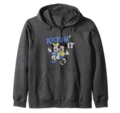 Mickey & Minnie Kickin' It Zip Hoodie sweat à capuche zippé Disney vêtement veste