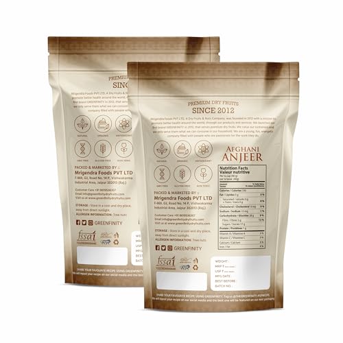 Image of GreenFinity Premium Afghani Anjeer - 1Kg | Dried Figs | Vacuumed Pack [All Premium].