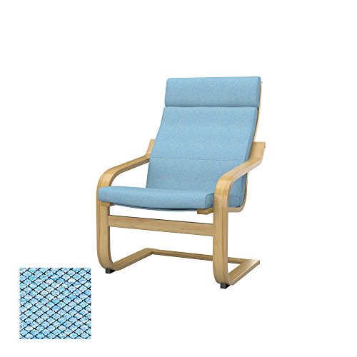 Soferia - IKEA POÄNG Funda para sillón, Nordic Blue