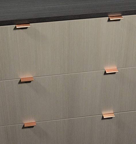 Ckp #3154-2 In Brand Edge Pull, Brushed Rose Gold #TOP4