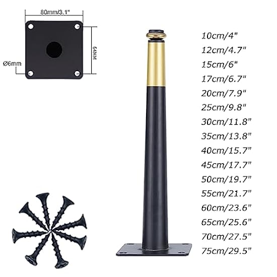 4 Piedini Regolabili Per Mobili - Acciaio Inox, Portata 200 Kg, Altezza 30 Cm - Foto 9