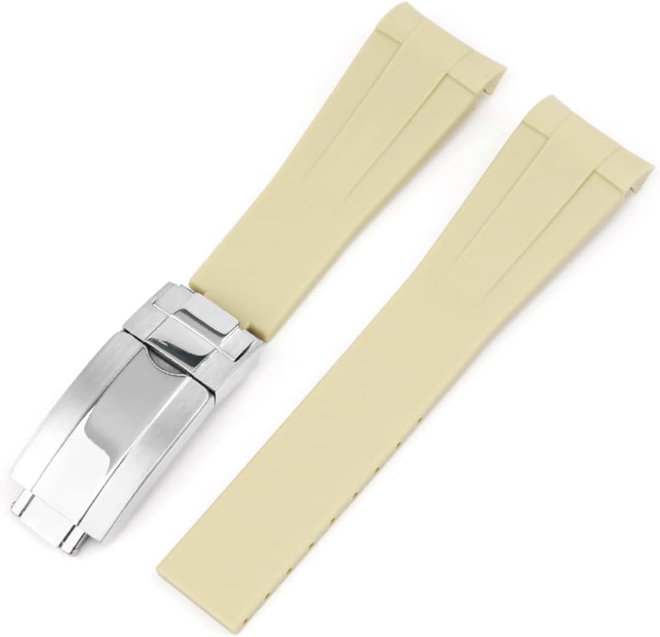 BONACE Watch Strap for Omega x Swatch MoonSwatch/Rolex Watch/SEIKO Watch 20mm,No Gap Rubber Omega X Swatch Moonswatch Speedmaster Watch Replacement Strap 20mm