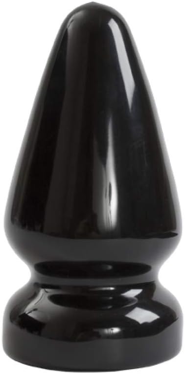 Doc Johnson Titanmen - Ass Servant - Massive Anal Plug - For Experienced Players - Traditional Shape - 3.7 Inch Width - Anal Toy - Black