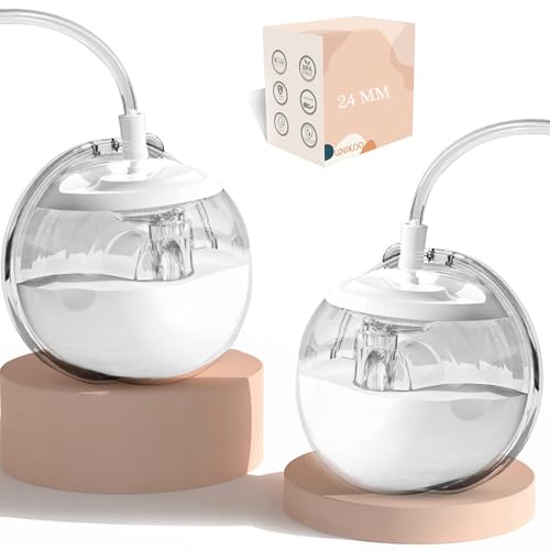 Image of Wearable Milk Collection Cup, Hands Free Breast Pump Accessories Replacement, Milk Collector Compatible with Most Electric Breast Pump,Zomee/Spectra/Medela/Ameda/Freemie Collection Parts(24 mm 2Pcs)