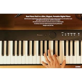 Casio Privia PX-S3100 – 88-Key Weighted Digital Piano | Slim & Elegant | 700 Tones, 200 Rhythms, Bluetooth Audio/MIDI, Touch Sensor Controls, Audio/MIDI Recorders & Editable DSP Effects