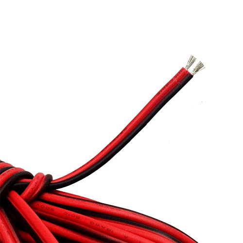 Cable eléctrico de cobre de 18 AWG bicolor de dos pines flexible 2