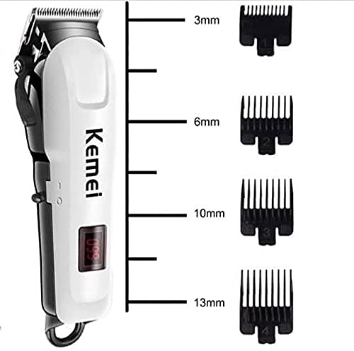 Kemei Máquina de Cortar Cabelo Sem Fio Super Taper Bivolt