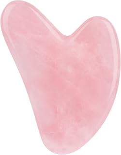 Natural Rose Jade Roller Gua Sha Board Crystal Stone Jade Pink