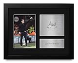 HWC Trading Andoni Iraola Bournemouth Gifts Printed Signed Autograph Picture for Soccer Fans and Supporters - US Letter Framed (ID-007376)