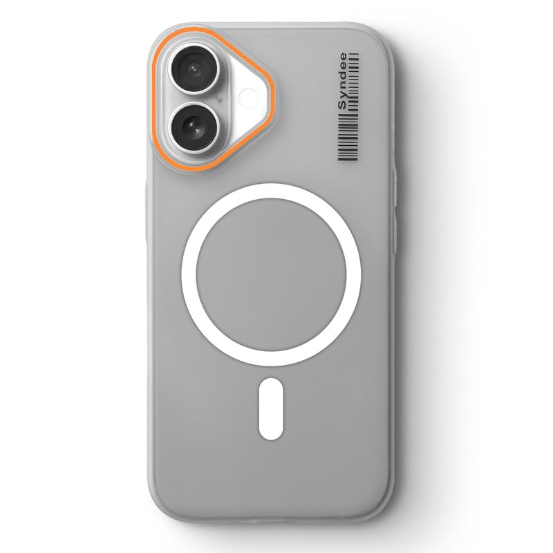 Image of Mr. Case Back Cover for iPhone 16 Sleek Frosted Translucent Back with Wireless Charging Support | Anti-Scratch Shockproof Phone Case - White