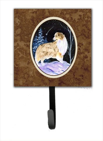 Starry Night Australian Shepherd Leash Holder Or Key Hook