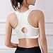 Lmdudan Womens Cotton Racer Back Bra Stretch Pullover Workout Sport Bras Fashion Color Block Seamless Everyday Bras Bralettes
