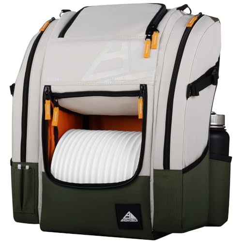 Axiom Discs Voyager Lite Backpack Disc Golf Bag (Beige/Olive)