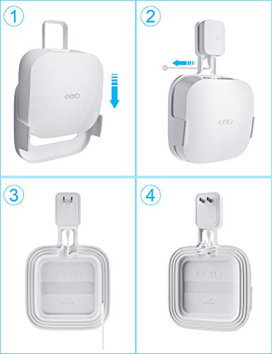 Coolwufan Wall Mount Holder For Eero Pro 6 Or Eero Pro 6E Home Wifi System-Simple And Sturdy Wall Mount Holder Stand Bracket For Eero Pro 6E & Pro 6 Tri-Band Mesh Wi-Fi 6 System thumb #7
