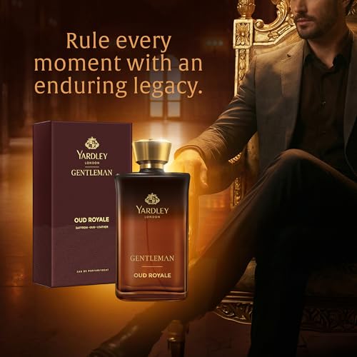Image of Yardley London Oud Royale | Eau De Parfum | Long Lasting International Perfume for Man | Saffron Oud Leather Fragrance | Upto 15% dosage | 100ml EDP| Ideal Gift for Man