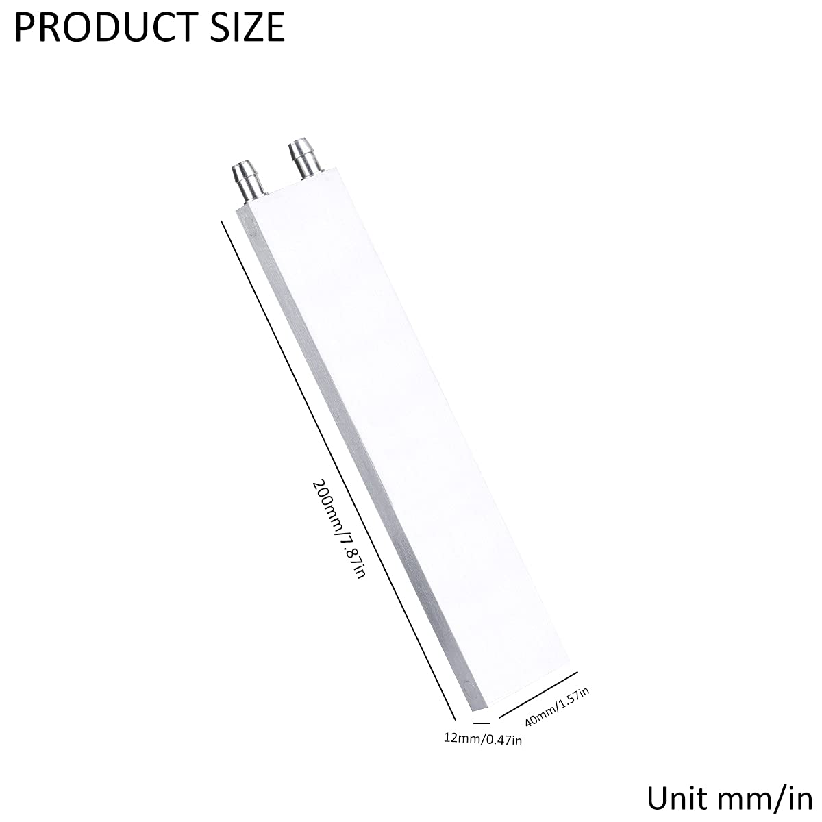 Bloque de refrigeración por agua de aluminio, placa de agua fría líquida, disipador de calor, cabezal intercambiador refrigerado por agua, semiconductor, hoja de refrigeración, gráficos de CPU, 3