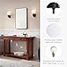 Design House Village Traditional 1-Light Indoor Dimmable Wall Sconce, Frosted Flute Glass, Twist On/Off Switch, Bathroom Bedroom Hallway, Oil-Rubbed Bronze, 8.25 in H x 5.1 in W, Uses 60W Bulb, 505115