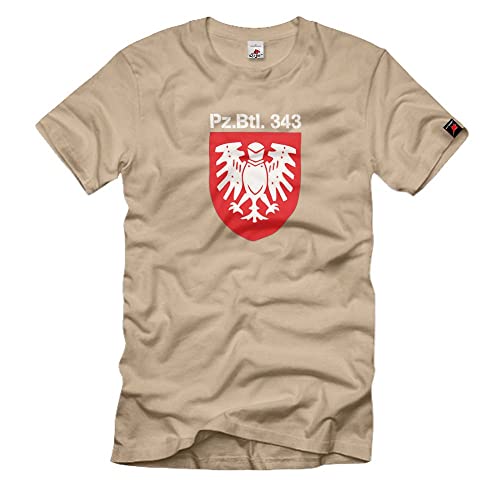 T-shirt blason blindés 343 militaire sable vêtement homme XXXL