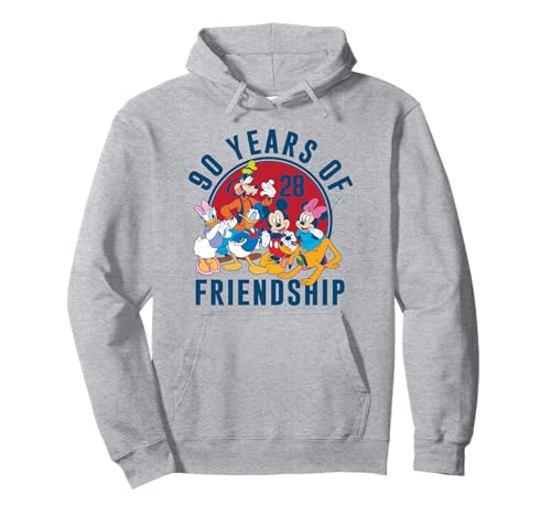 Sweat à capuche Disney Mickey Mouse vêtement collector 90 ans d'amitié