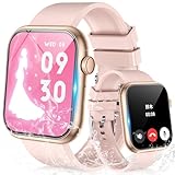 スマートウォッチ 【2023年末に革新 2.0インチ大画面】smart watch iphone対応&アンドロイド対応 Bluetooth5.2通話機能付き 文字盤自由設定 多種の運動モードIP67防水 腕時計Twitter/Lineなど着信&メッセージの通知多言語対応 活動量計 歩数計 天気予報 音楽制御 遠隔撮影 GPS機能 AI音声アシスタント 日本語説明書付き プレゼント ピンク