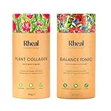 Rheal Superfoods Balance & Glow Duo - Balance Tonic & Plant Collagen Superfood Powders, Daily Hormone & Gut Support, Digestive & Wellness, Skin, Hair & Nails Benefits, Plant-Based, 30 Servings Each
