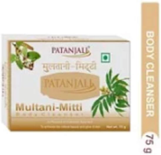 Patanjali Multani-Mitti Body Soap - 75g - Pack of 3
