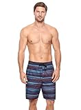 Reebok Horizon Herren Badehose Volley Mikrofaser UPF 50 Kordelzug - - Small