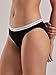Calvin Klein Women's Modern Logo Bikini 3-Pack, Black/White/Grey Heather, Medium