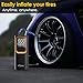 OFYOO Tire Inflator Portable Air Compressor,Air Pump with 170PSI High Pressure,Digital Tire Pressure,Preset Pressure Automatic Stop,Inflating Cars/Bicycles/Motorcycles/Balls,USB Charging Portable