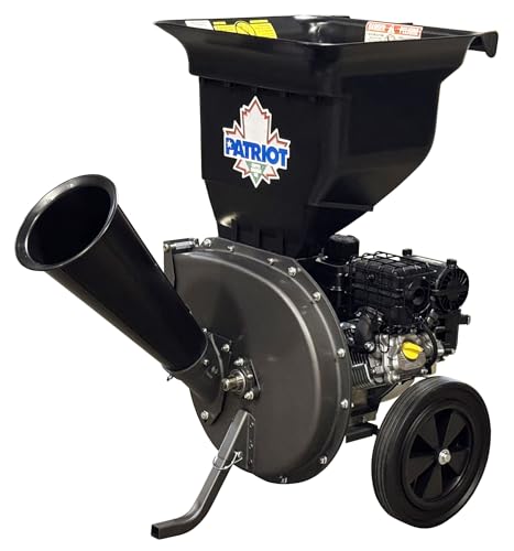 Patriot Products CSV-3065B 6.5 HP Briggs & Stratton Gas Powered Wood Chipper/Leaf Shredder
