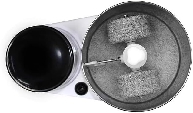 Lakshmi White Black Model 2 L Table Top Wet Grinder with Atta Kneader & Coconut Scrapper | 110 Volt for USA & Canada