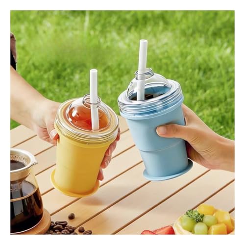 Vaso plegable con molde para hielo de silicona portátil miniatura 3