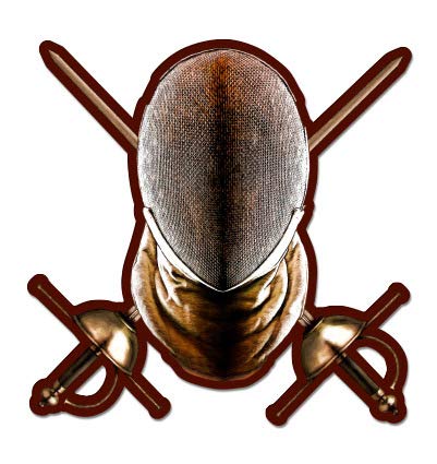 GT Graphics Express Fencing - 20" - Large Size Vinyl Sticker - Outdoor Indoor Decor